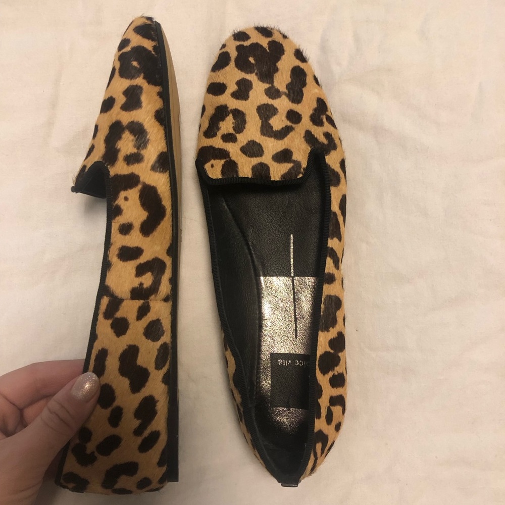 Dolce Vita Leopard Print Calf Skin flats US 6